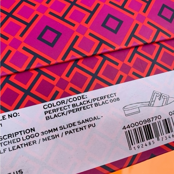 Tory Burch Stitched Logo 30MM Slide, Sz 7.5 - Picture 10 of 10